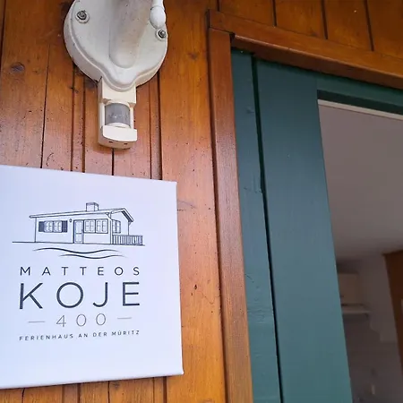 Matteos Koje 400 - Gemuetliches Mit Terrasse Und Parkplatz - Nur 400m Zur Mueritz Waren (Mueritz)